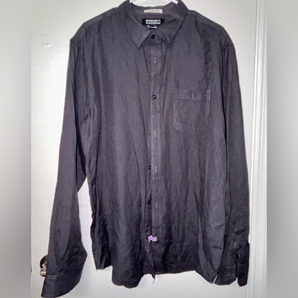 Ezekiel Charcoal Herringbone Shirt